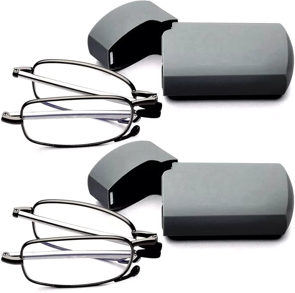 Reading Glasses Folding Compact With Carry Case