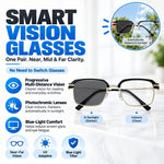 Reading Glasses Progressive Photochromic UV & Blue Light Filtering