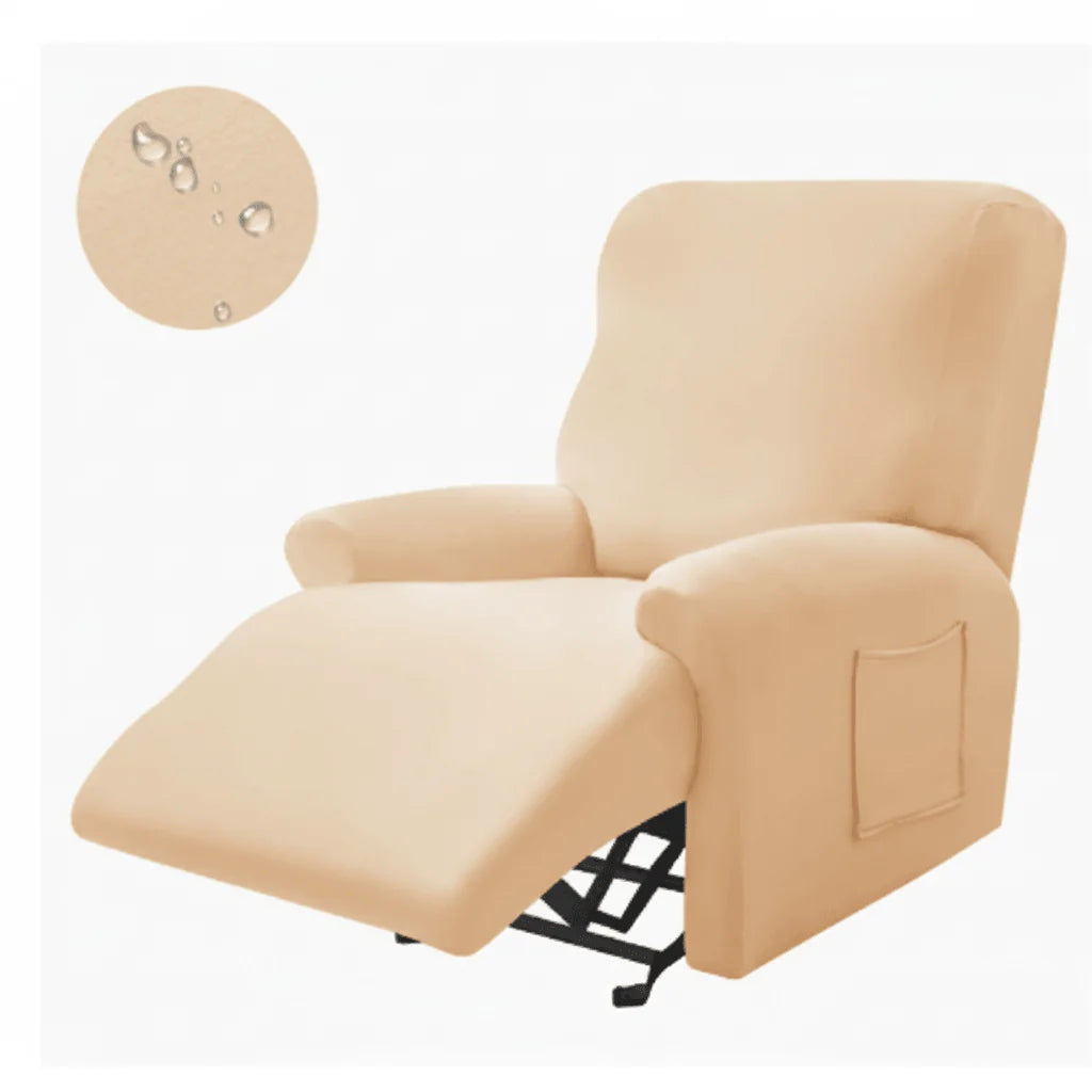 Recliner Cover Padded Non-Slip With Cup Holders