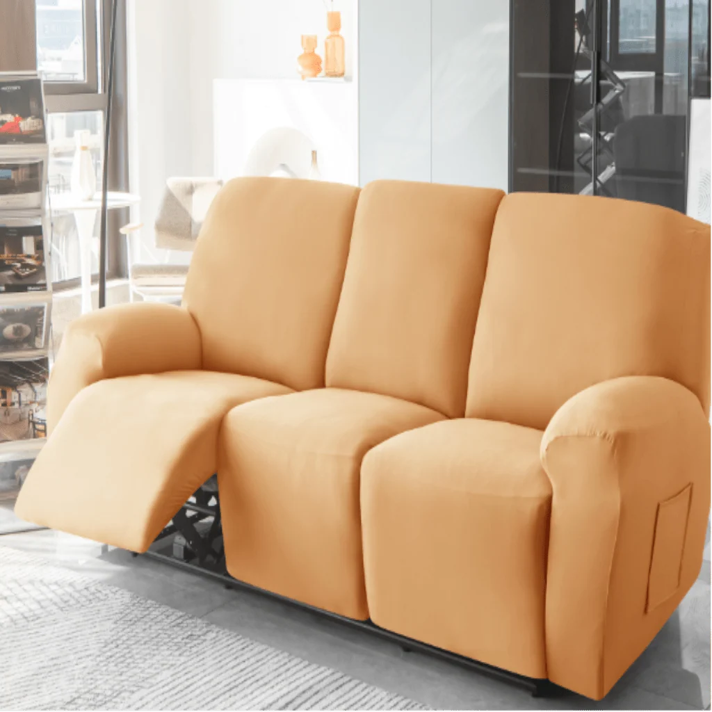 Recliner Cover Padded Non-Slip With Cup Holders