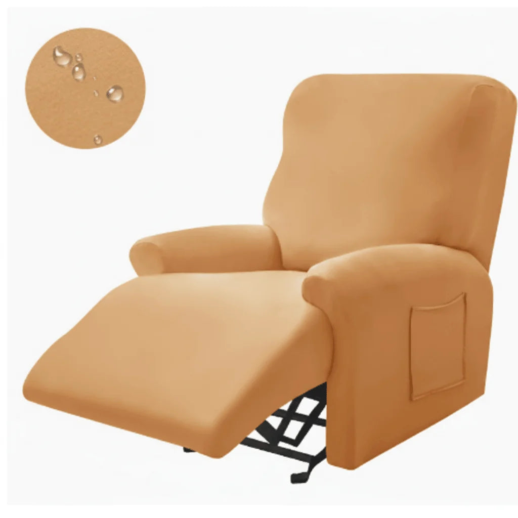 Recliner Cover Padded Non-Slip With Cup Holders