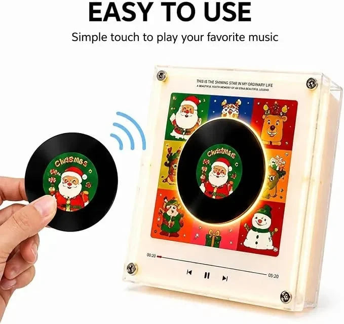 Record Night Light Rotating Disc NFC Activated