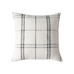 Rectangular Cushion Cover Checkered Woven Hidden Zipper Machine Washable