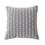 Rectangular Cushion Cover Embroidered Geometric Cotton Blend Concealed Zipper