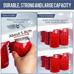 Refrigerator Can Organizer Adjustable Clear Hanging Rack