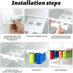 Refrigerator Can Organizer Adjustable Clear Hanging Rack