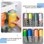 Refrigerator Can Organizer Adjustable Clear Hanging Rack