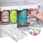 Refrigerator Can Storage Rack Adjustable Hanging 8-Can Capacity