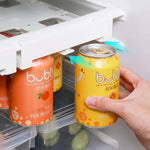 Refrigerator Can Storage Rack Adjustable Hanging 8-Can Capacity