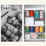 Refrigerator Can Storage Rack Adjustable Hanging 8-Can Capacity
