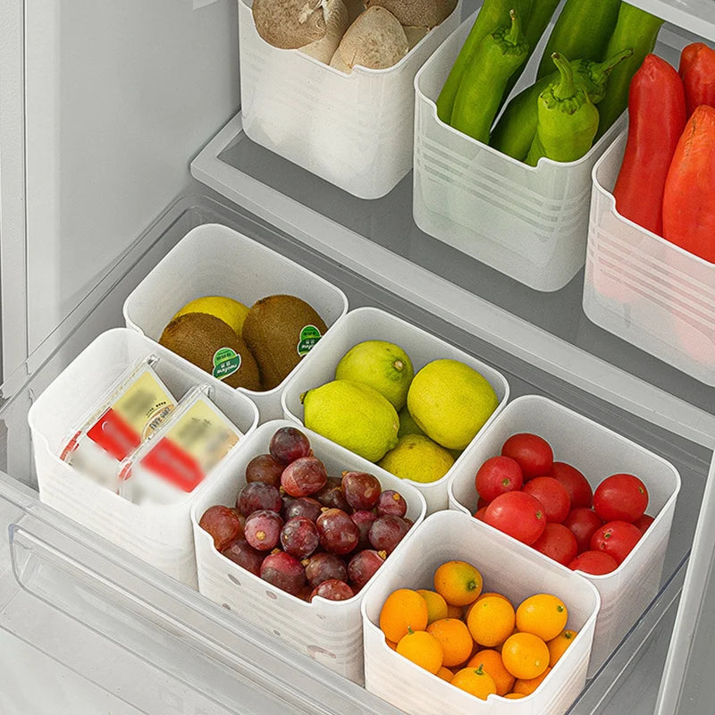 Refrigerator Door Storage Box Adjustable Tool-Free Fit Deep Vertical Design