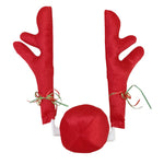 Reindeer Antler Headband Soft Plush Fabric Flexible Band