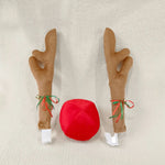 Reindeer Antler Headband Soft Plush Fabric Flexible Band