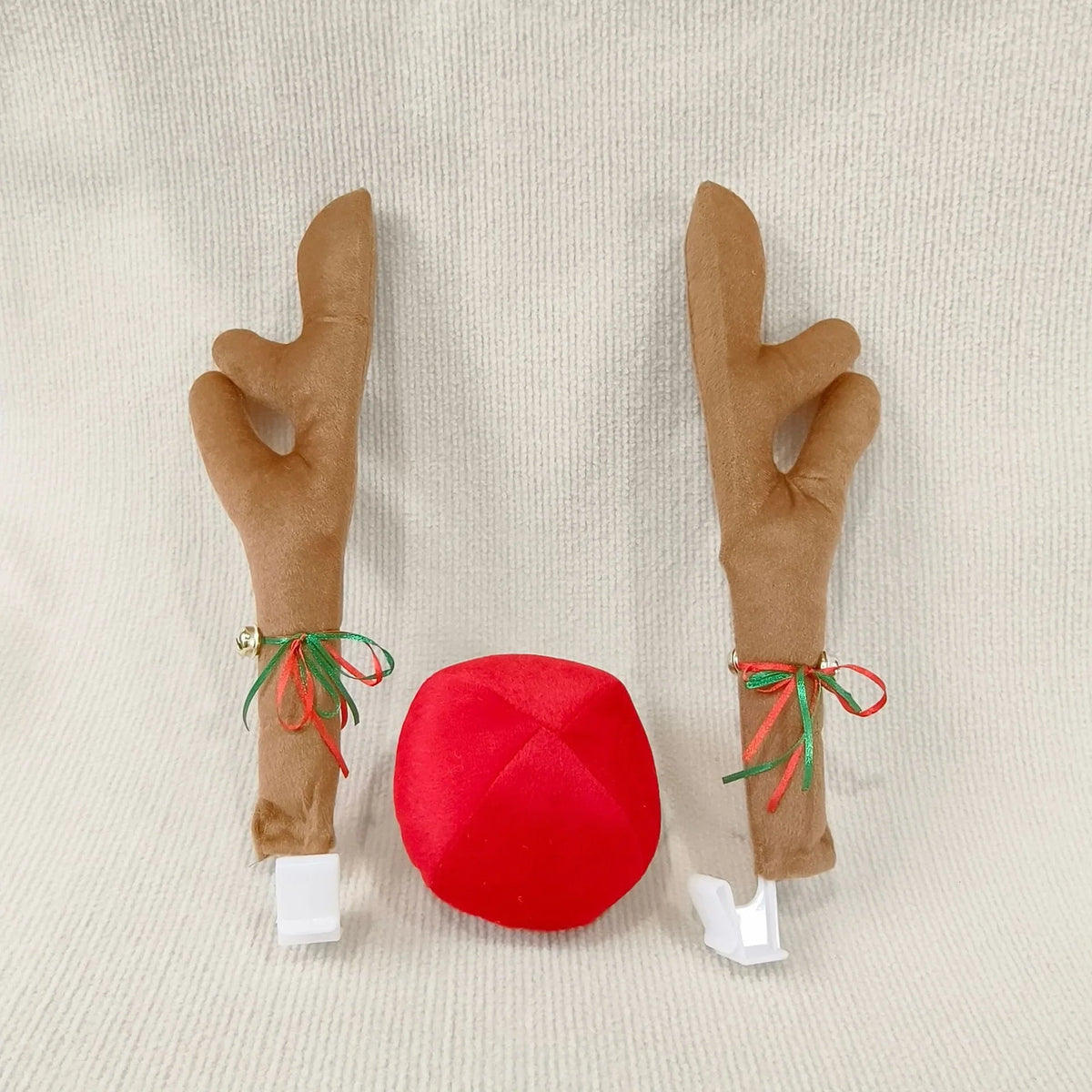 Reindeer Antler Headband Soft Plush Fabric Flexible Band