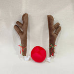 Reindeer Antler Headband Soft Plush Fabric Flexible Band