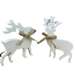 Reindeer Figurines Handcrafted Textured Mantel & Tabletop Decor