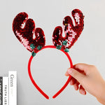 Reindeer Headband Soft Felt Adjustable Fit