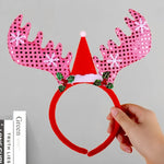 Reindeer Headband Soft Felt Adjustable Fit