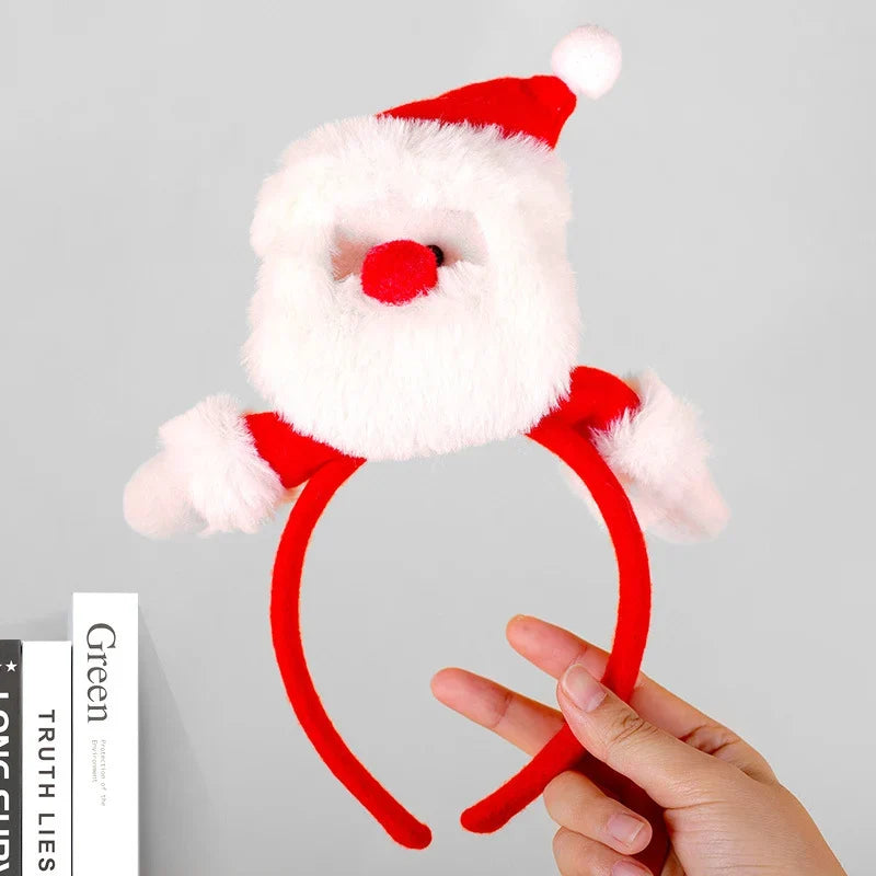 Reindeer Headband Soft Felt Adjustable Fit