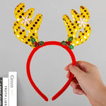Reindeer Headband Soft Felt Adjustable Fit