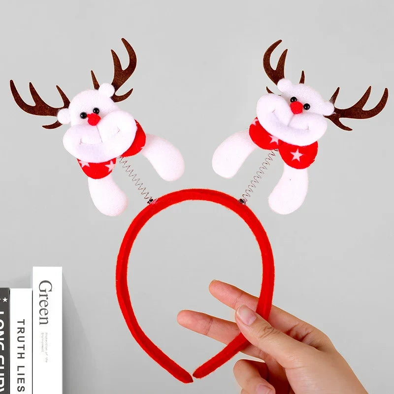 Reindeer Headband Soft Felt Adjustable Fit