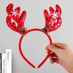 Reindeer Headband Soft Felt Adjustable Fit