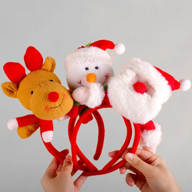 Reindeer Headband Soft Felt Adjustable Fit
