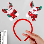 Reindeer Headband Soft Felt Adjustable Fit