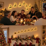Reindeer Wall Decorations LED Set of 7 Pieces