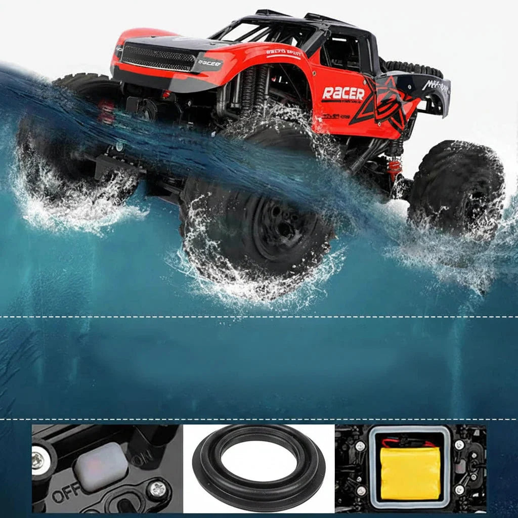 Remote Control Monster Truck Amphibious Waterproof Four-Wheel Drive