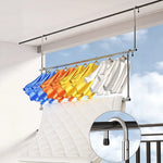 Retractable Clothesline Stainless Steel Space-Saving No-Drill Mounting