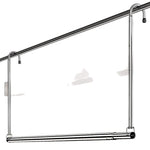 Retractable Clothesline Stainless Steel Space-Saving No-Drill Mounting