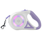 Retractable Dog Leash LED Light & Reflective Strip
