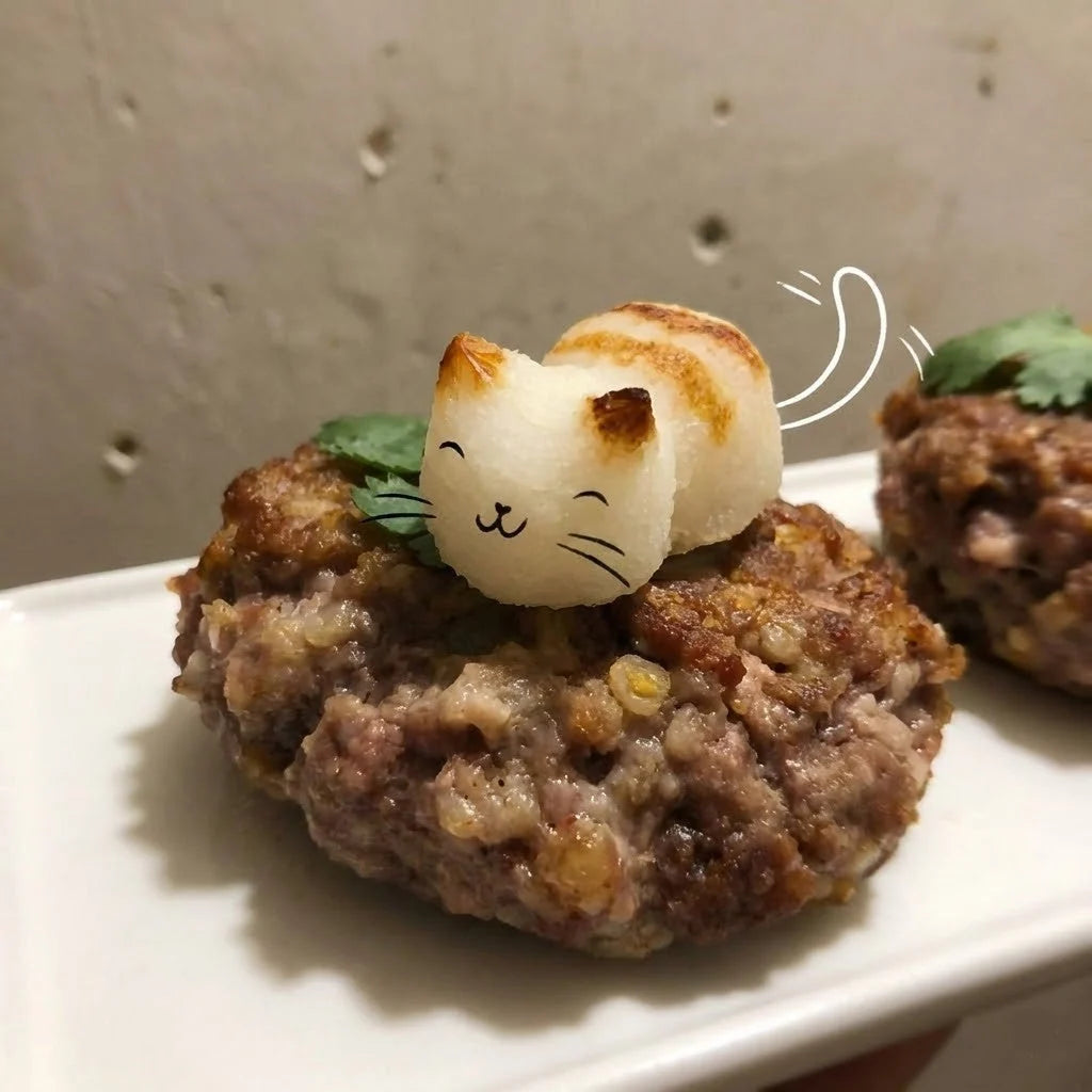 Rice Ball Mold Cat-Shaped Ergonomic Handles