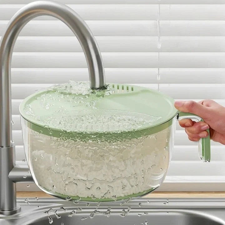 Rice Rinsing Basket Grain-Retaining Filtered Drainage