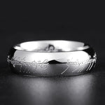 Ring Glow-In-The-Dark Engraved Runes Hypoallergenic