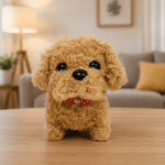 Robot Dog Toy Interactive Movement & Barking Sounds Plush Exterior