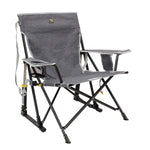 Rocking Camp Chair Spring-Action Folding With Cup Holder