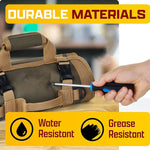 Roll-Up Tool Bag Waterproof Nylon & Rust-Proof Zippers
