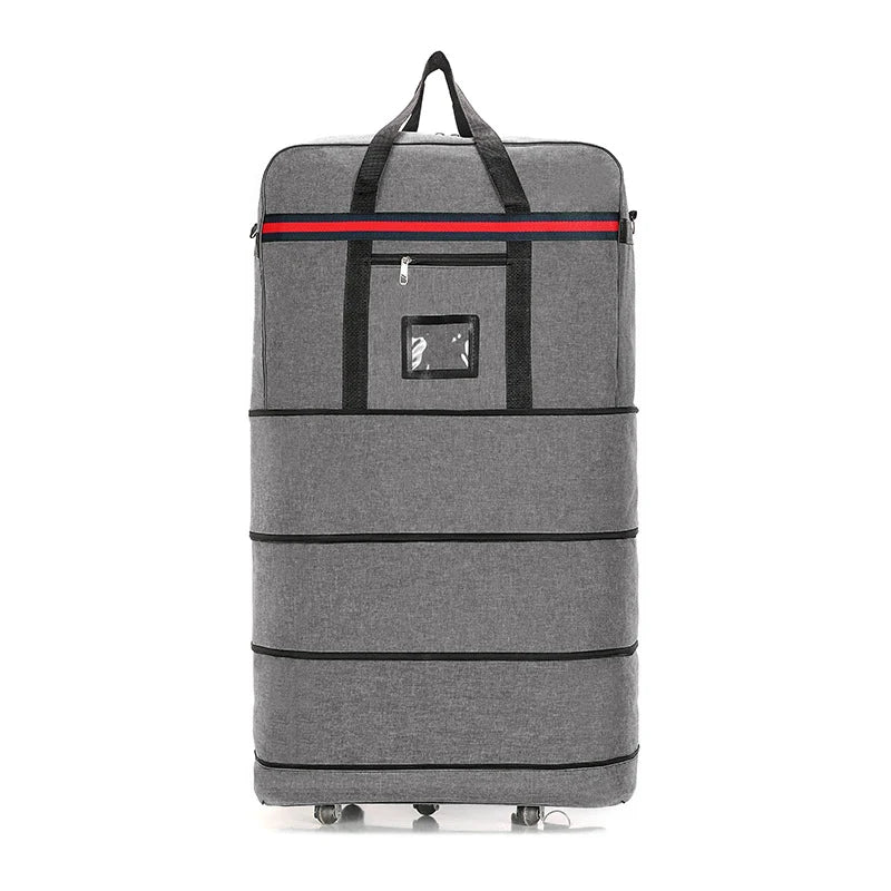 Rolling Duffel Bag Water-Resistant With Telescoping Handle & Smooth-Rolling Wheels