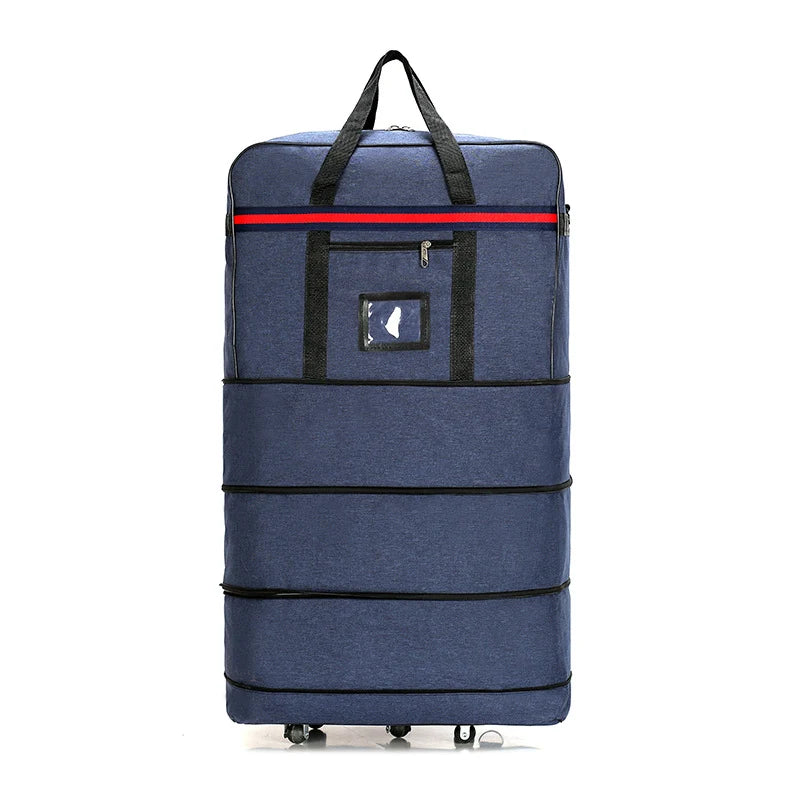 Rolling Duffel Bag Water-Resistant With Telescoping Handle & Smooth-Rolling Wheels
