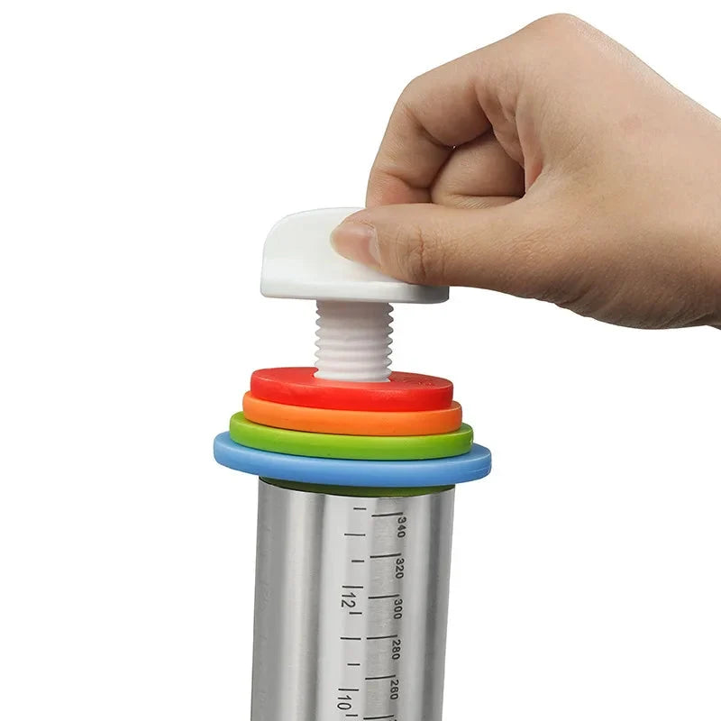 Rolling Pin Adjustable Removable Spacers Stainless Steel Non-Stick