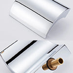 Roman Tub Faucet Solid Brass Waterfall Spout Polished Chrome