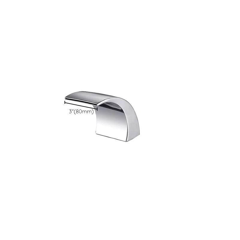 Roman Tub Faucet Solid Brass Waterfall Spout Polished Chrome