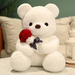 Rose Teddy Bear Artificial Roses Long-Lasting Keepsake