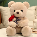 Rose Teddy Bear Artificial Roses Long-Lasting Keepsake