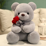 Rose Teddy Bear Artificial Roses Long-Lasting Keepsake