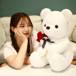 Rose Teddy Bear Artificial Roses Long-Lasting Keepsake