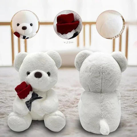 Rose Teddy Bear Artificial Roses Long-Lasting Keepsake