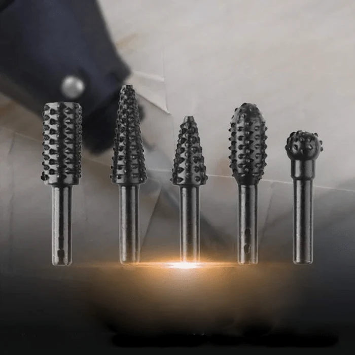 Rotary Burr Set Carbon Steel Wood & Metal